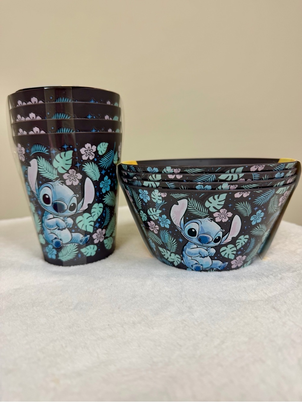 Disney Stitch Bowl and Cup Set